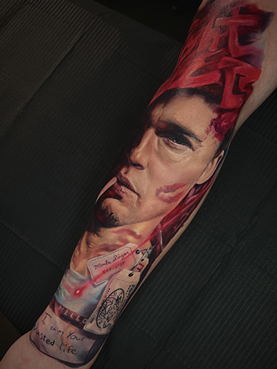 Kolorowy portret inspirowany kinem