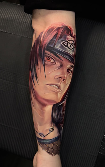 Kolorowy portret inspirowany anime