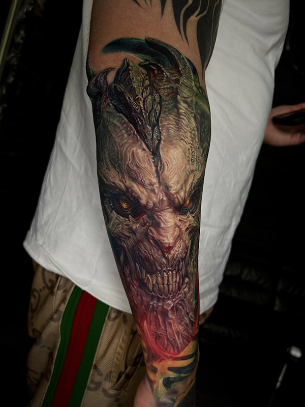 Kolorowy projekt dark fantasy